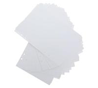 180pcs A5 Dot Grid Binder Refill Paper 6 Hole Punched White Sheets