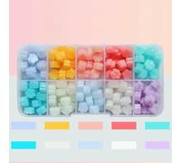 180Pcs Box Sealing Wax Beads, 10 grids Cat's Paw, Cherry Blossom, Star Shape Sealing Wax Pellets for Wax Seal Stamp-TZ517