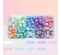 180Pcs Box Sealing Wax Beads, 10 grids Cat's Paw, Cherry Blossom, Star Shape Sealing Wax Pellets for Wax Seal Stamp-TZ519