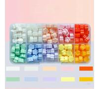 180Pcs Box Sealing Wax Beads, 10 grids Cat's Paw, Cherry Blossom, Star Shape Sealing Wax Pellets for Wax Seal Stamp-TZ516
