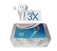 180pcs Dental Floss, Tooth Picks 2 in 1 flosser, Shred Resistant,Tooth Picks, interdental Brushes for Teeth Cleaning with Non Slip Handle,Eliminates Decay, Dental Plaque by Hurreka (Pack of 3)