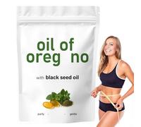180PCS Oreg/ano Oil Softgels,Oil of Oreg/ano,Organic Ore/gano O/il Cap/sules,Promote Physical Health,Natural Source of Carvacrol,Natural & Non GMO,with Black Seed O/il,Cold-Pressed & Fast Absorption
