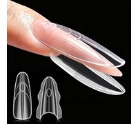 180PCS Sandwich Dual Nail Forms, Reusable Nail Forms For Gel Builder, 14 Sizes for Most Fit, Smooth and No Residue, Extend for Builder, Poly Nail Gel or Acrylic System, Made Salon Results at Home