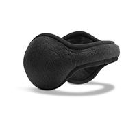 180s Women's Lush Soft Fleece Behind the Head Ear Warmers, Black, One Size