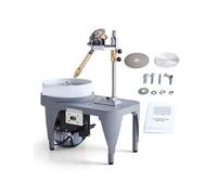 180W 2800RPM Faceting Machine, Jade Grinding Polishing Machine, Rock Polisher Jewel Angle Polisher with Faceted for Metal/Jewelry/Wood/Jade