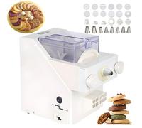 180W Automatic Cookie Maker Press with 8 Nozzles & 6 Molds, Fast & Easy for Perfect Biscuits for Bakeries & Home Kitchens, Simple to Use for Delicious Treats
