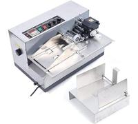 180W Automatic Ink Wheel Marking Machine, Solid Dry Ink Batch Coding Machine, Inkjet Printer for Label Logo Production Date QR Code Barcode, 300 Times/min