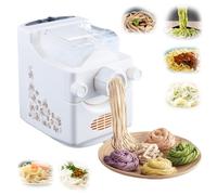 180w Automatic Pasta Maker, 500g Intelligent Multi-function Noodle Press with 9 Noodle Molds, Dough Ready In 3 Minutes, Electric Pasta Noodle Maker for Spaghetti, Noodles, Dumpling Skins