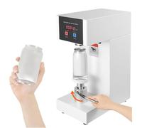 180W Commercial Soda Can Sealer with LCD Counter,Can Sealing Machine,with LCD Display, 2.2” Diameter & 5.5”-8.3” Height Adjustable,for Plastic/Glass/Tin Cans,White