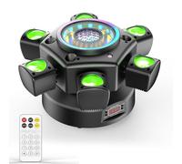 180W Moving Head DJ Lights with Remote Control,Gobos 6 Arms Stage Lights with Mixed Lighting Effects Disco Lighting for Party Club Wedding Bar