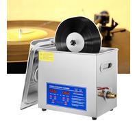 180W Ultrasonic Vinyl Record Cleaner, 6L Stainless Steel Tank, Auto Rotary & Timer, Cleans 8 LPs Simultaneously, Professional Deep Cleaning System for