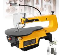 180W Variable Speed Scroll Saw, 400-1650 RPM with 45° Tiltable Aluminum Work Table for Precision Woodworking and Multi-Function Projects