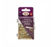 180x Safety Pins Assorted Size Small-Large Hemming Craft Textile Fabric UK