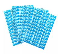 180x Self Adhesive Royal Mail Sticker Labels - Air Mail Blue, 36 Labels Per Sheet