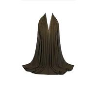 180X80 Chiffon Maxi Plain Scarf Hijab Sarong Shawl Large Wrap (Burnt Olive)