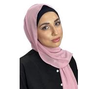 180X80 Chiffon Maxi Plain Scarf Hijab Sarong Shawl Large Wrap (Nude Pink)