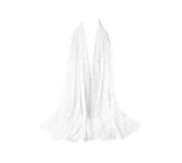 180X80 Chiffon Maxi Plain Scarf Hijab Sarong Shawl Large Wrap (White)