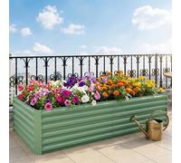 180X90X60Cm Galvanized Raised Garden Planter Bed