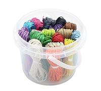 180Yards 18 Colors 1mm Waxed Cotton Cord DIY Making Thread Jewelry Bracelet Material