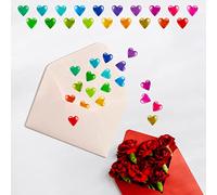 1810 PCS Heart-Shaped Stickers, Colorful Heart Stickers Self-Adhesive Love Decoration Labels in 19 Colors, Use for Valentine's Day, Gifts, Wedding, Anniversary, Award Charts(0.5" Each, 10 Sheets)