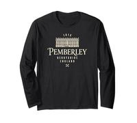 1813 Pemberley Derbyshire England Cream Print Long Sleeve T-Shirt