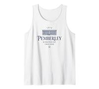 1813 Pemberley Derbyshire England Navy Print Tank Top