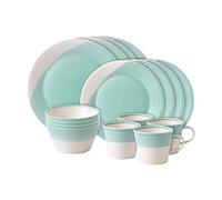 Royal Doulton 1815 40029951 16 Pc Dinnerware Set, Aqua, Porcelain
