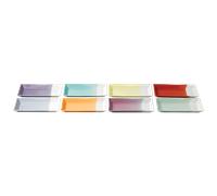 1815 Bright Rectangular Trays , Set of 8