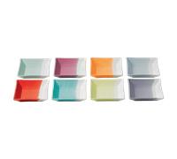 1815 Bright Square Trays , Set of 8