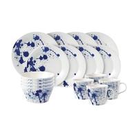 1815 Pacific Dinnerware Set Blue Splash, 16 Piece Set 6A