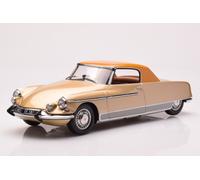 Norev NV181741 1:18 Citroen DS 19 Le Dandy 1964-Beige Metallic & Brown Roof Collectable Model, Multi