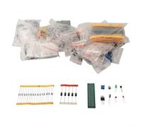 1818 Pieces Complete Electronic Components Kit for DIY Engineers Monolithic Capacitor Resistors LED Diodes PCB Board Transistors Capacitors Potentiometer Circuit Assembly Projects