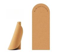 182×68cm 0.5cm Oval Arch Printed Cork Yoga Mat Non Slip for Summer Exercise