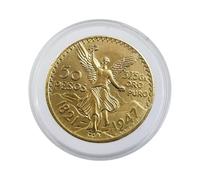 1821-1947 Centenario Mexican 50 Pesos Mexican Coin with Display Case Dollar Ancient Coin Collection