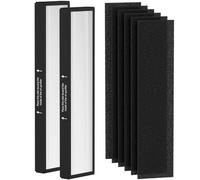 182550 Filter Replacement, Compatible with Bionair BAP536UV-U Air Purifier and Holmes HAP537UV / 2141139 Air Purifier, 2 H13 True HEPA Filter and 6 Activated Carbon Pre-Filter
