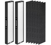182550 Replacement Filter for Bionair BAP536UV-U, Holmes HAP537UV / 2141139 Air Purifiers, 2 Pack H13 True HEPA and 6 Pack Pre-Filter with High efficiency Activated Carbon