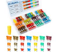 182PCS Car Fuses Assortment Kit, Professional Blade Fuses Automotive - Standard & Mini & Low Profile Mini Fuse