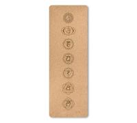 183×61cm 4/5mm Cork TPE Yoga Mat With Alignment Position Lines for Summer Exercise