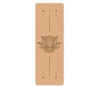 183×61cm 4/5mm Cork TPE Yoga Mat With Alignment Position Lines for Summer Exercise