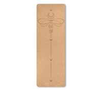 183×61cm 4/5mm Cork TPE Yoga Mat With Alignment Position Lines for Summer Exercise