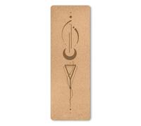 183×61cm 4/5mm Cork TPE Yoga Mat With Alignment Position Lines for Summer Exercise