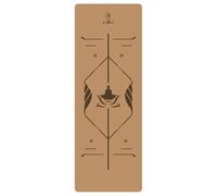 1830×660×5mm Wide Thick Cork Yoga Mat With Alignment Lines for Summer Exercise