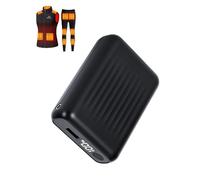18400 mAh Heated Vest Battery - 7.4 V DC 4.0 mm & USB/Type-C Output, Power Bank Heated Vest Jackets and Hoodies Men Women, Up to 10 Hours of Heat, LED Display