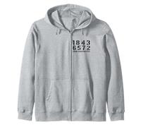 18436572 Firing Order Matters V8 Car Lover Big Block Zip Hoodie