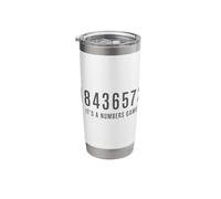 18436572 It's A Numbers Game Stainless Steel Insulated Tumbler