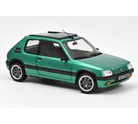 Peugeot 205 Gti Prong With Windowroof 1991 Green 1:18 Model 184847 Norev