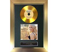 #185 Carrie Underwood Some Hearts GOLD CD Signed Autograph Mounted Cd Cover Record Reproduction PRINT A4 Rare Perfect Birthday (297 x 210mm) (Gold Frame)