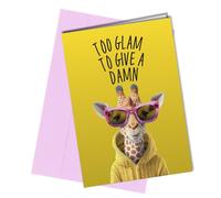 #185 Funny Birthday card girlfriend daughter female teacher giraffe
