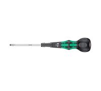 Wera 1850 PH2x100mm Black/Green Ball Grip Phillips Screwdriver 05007906001
