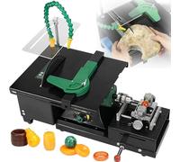 1850W Lapidary Saw Equipment, Mini Multi-Functional Table Saw, Jade Polishing Machine for DIY Jewelry, with Flexible Shaft and Universal Water Pipe, for Grinding, Engraving, Polishing, and Drilling